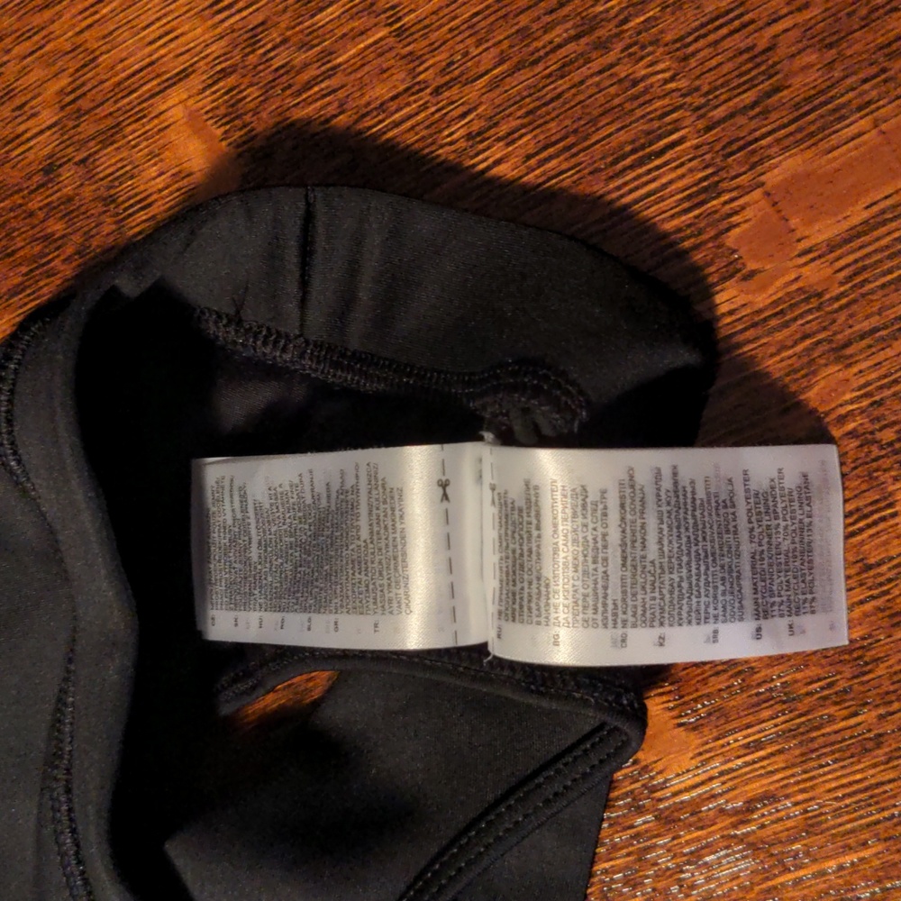 NWOT! Adidas Logo Climatech Black Sports Bra Size S - Picture 11 of 15